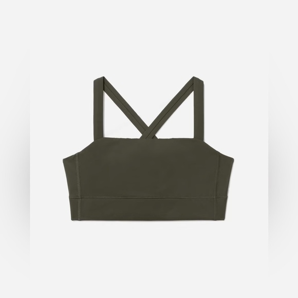 Everlane The Perform Cropped Top NWT in Dark Green Size XS SOLD OUT ONLINE - Picture 3 of 10